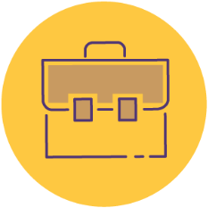 Order your transcript - suitcase icon